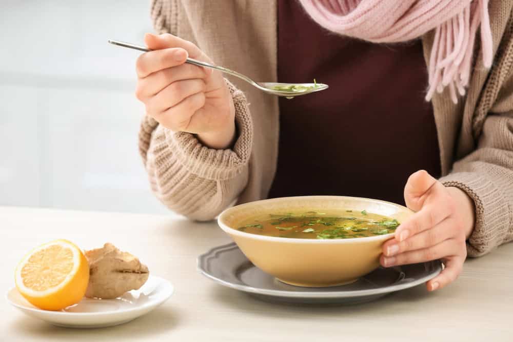 trị cảm cúm bằng phương pháp dân gian cháo tía tô