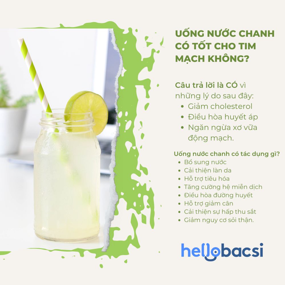 Uống nước chanh có tốt cho tim mạch không? câu trả lời là có vì nhiều lý do